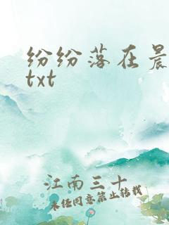 纷纷落在晨色里txt