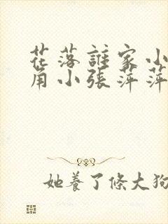 花落谁家小说主角小张萍萍免费阅读