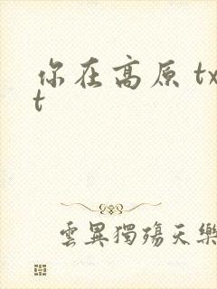 你在高原 txt