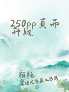 250pp页面升级