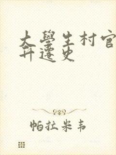 大学生村官艳遇升迁史