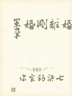 军婚刚离婚就怀孕