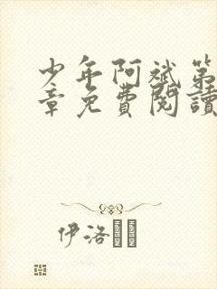 少年阿斌第13章免费阅读