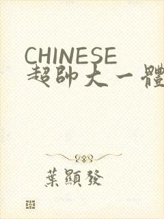 CHINESE超帅大一体育系精牛