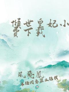 倾世皇妃小说免费下载