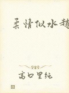 柔情似水赵雅儿