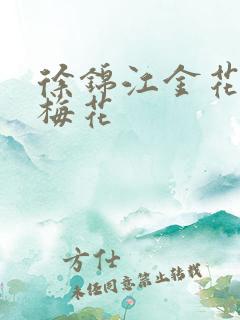 徐锦江金花瓶楷梅花