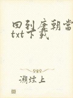 回到唐朝当皇帝txt下载