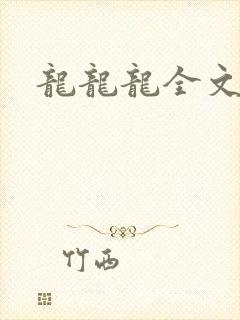 龙龙龙全文阅读