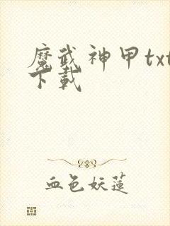 魔武神甲txt下载