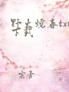 野火烧春txt下载