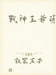 战神王爷萌虎妃