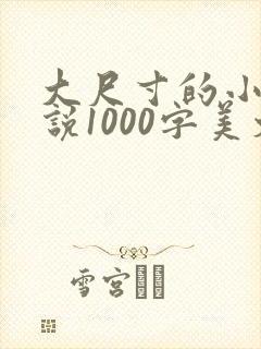 大尺寸的小黄说说1000字美文