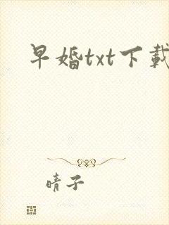 早婚txt下载