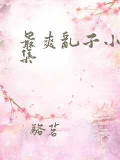 最爽乱子小说合集