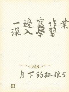 一边写作业一边深入学习