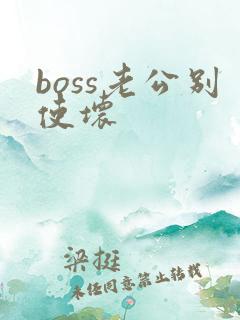 boss老公别使坏