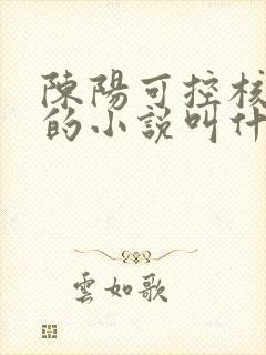 陈阳可控核聚变的小说叫什么名字