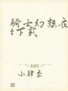 骑士幻想夜txt下载