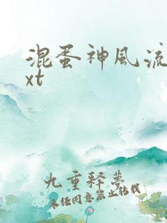 混蛋神风流史txt