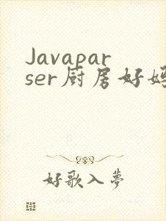 Javaparser厨房好妈妈
