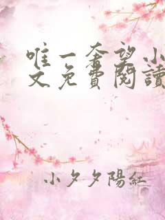 唯一奢望小说全文免费阅读