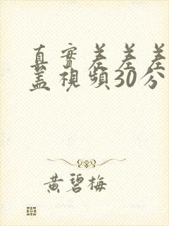 真实差差差无掩盖视频30分钟