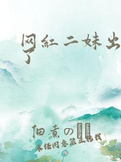 网红二妹出啥事了