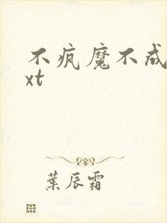 不疯魔不成活txt