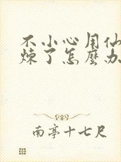 不小心用仙君修炼了怎么办