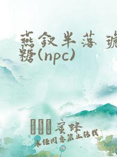 燕钗半落 琥珀糖(npc)