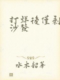 打烊后仅剩两人沙发