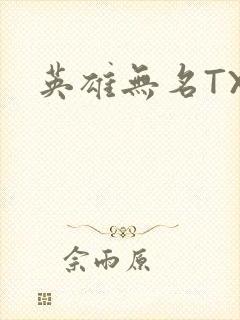 英雄无名TXT