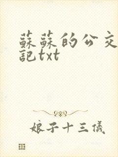 苏苏的公交车日记txt