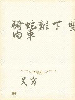 骑蛇难下 双 肉车