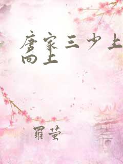 唐家三少上天天向上