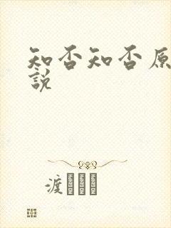 知否知否原著小说