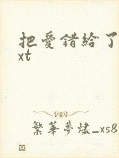 把爱错给了你txt