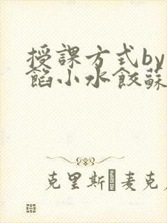 授课方式by肉馅小水饺苏岩