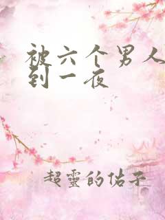 被六个男人躁J到一夜