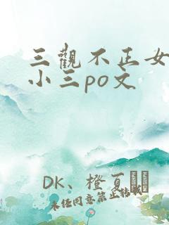 三观不正女主是小三po文