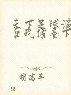 天下足球演员的自我修养下