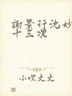 谢景行沈妙一夜十三次