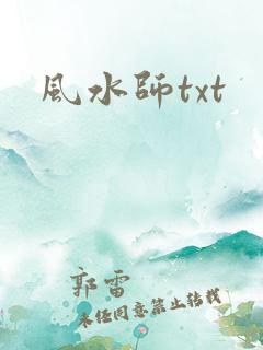 风水师txt