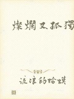 灿烂又孤独的神