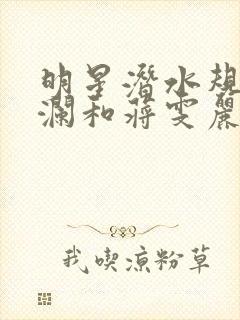 明星潜水规则杨澜和蒋雯丽