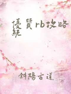 优质rb攻略系统