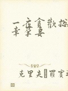 一夜贪欢总裁的幸孕妻