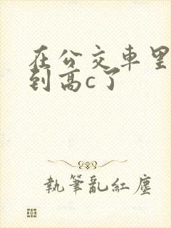 在公交车里c弄到高c了