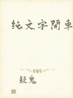 纯文字开车